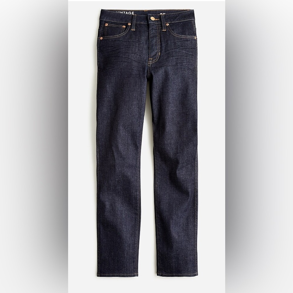 J. Crew Tall Curvy Vintage Slim-Straight Jean in Rinse Wash